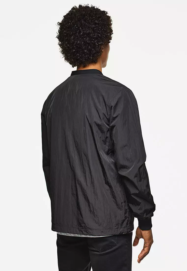 MENS BLACK RONSON PARACHUTE CARDIGAN