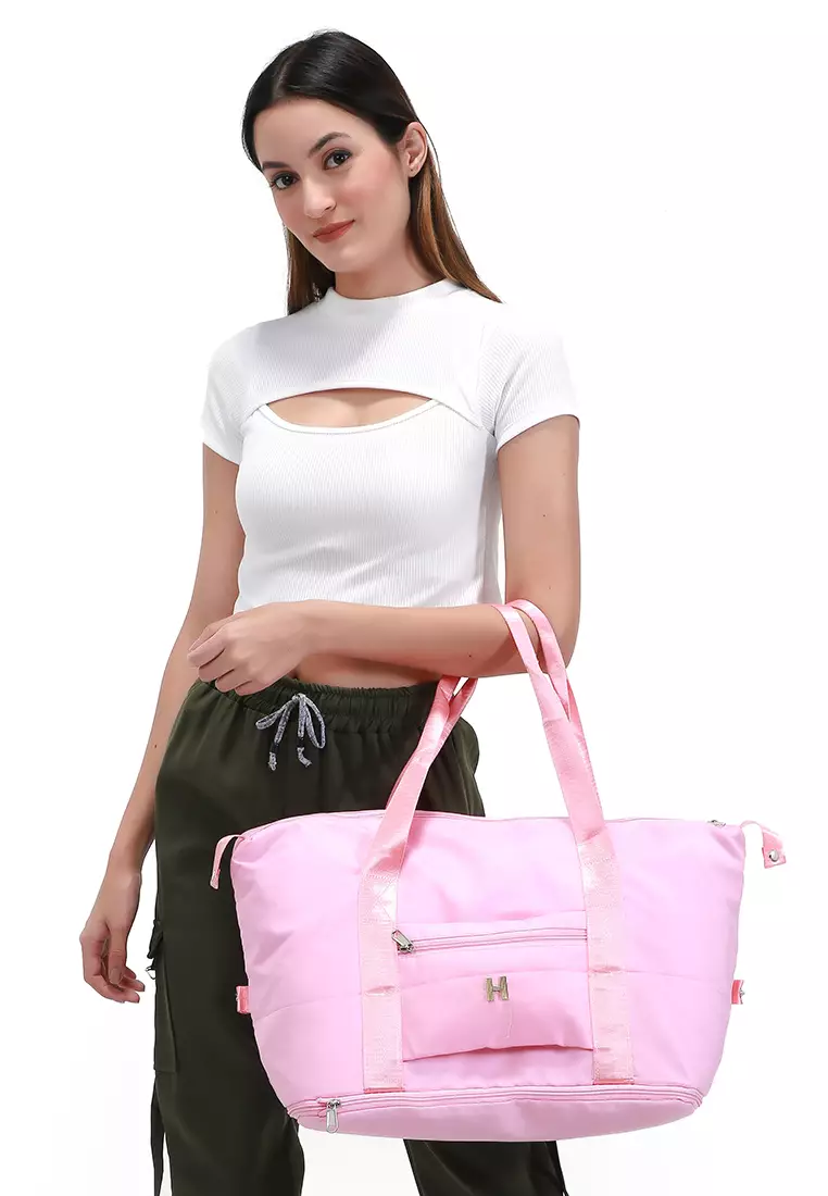 Werlyn Tas Selempang Tote Bags Gym Casual Material Oxford Cloth ORIGINAL - Pink