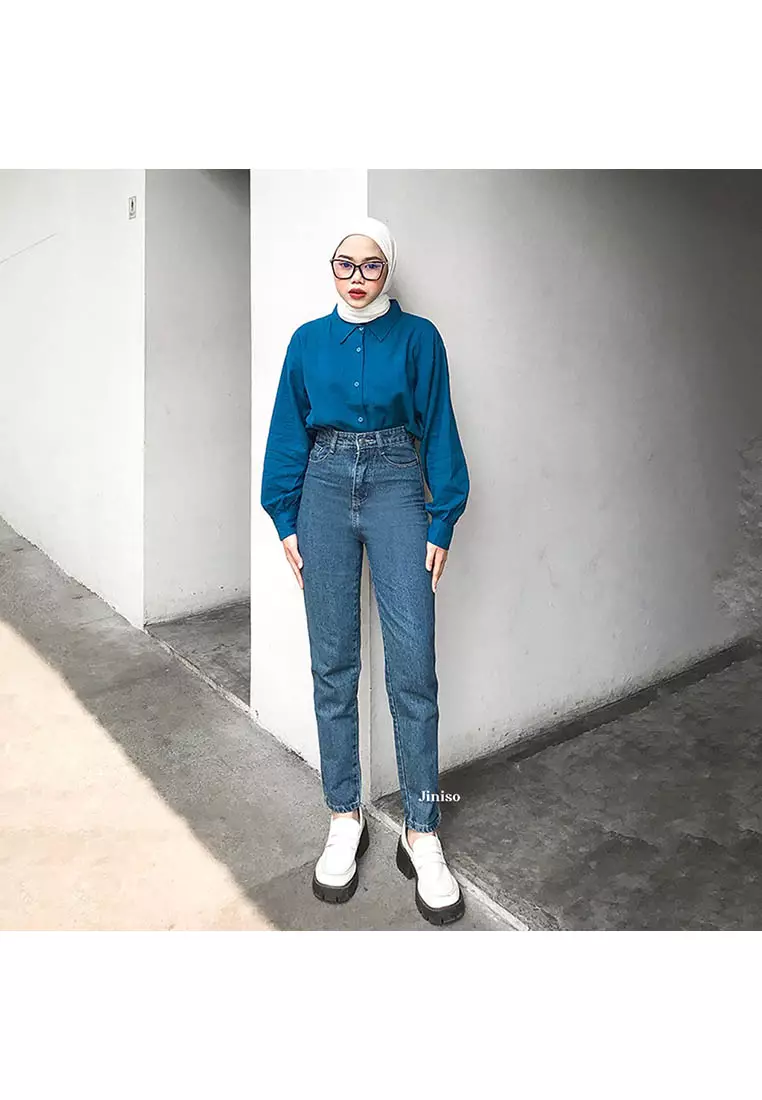 Highwaist Boyfriend Jeans 021 FEEL GOOD