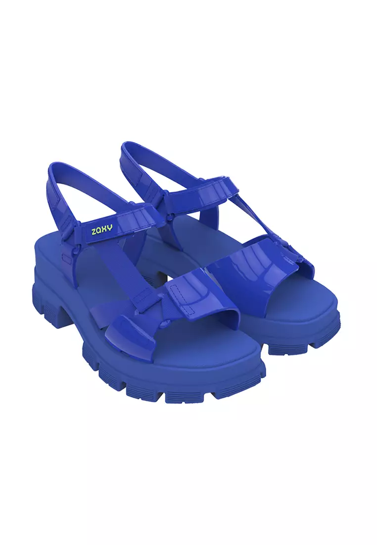Discount on Zaxy  shoes - SKU: Zaxy Power Papete Blue Comfortable Platform For Ladies
