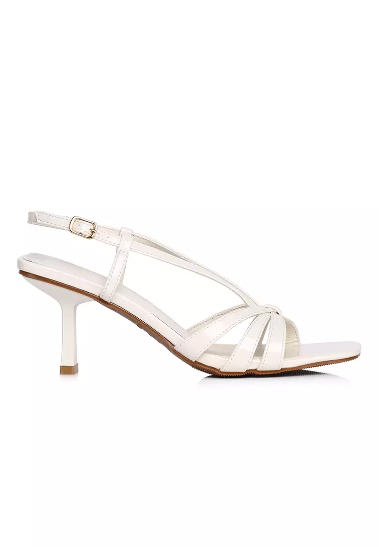 Discount on Milliot & Co.  shoes - SKU: Aaliyah Patent Strappy Heels With Bow