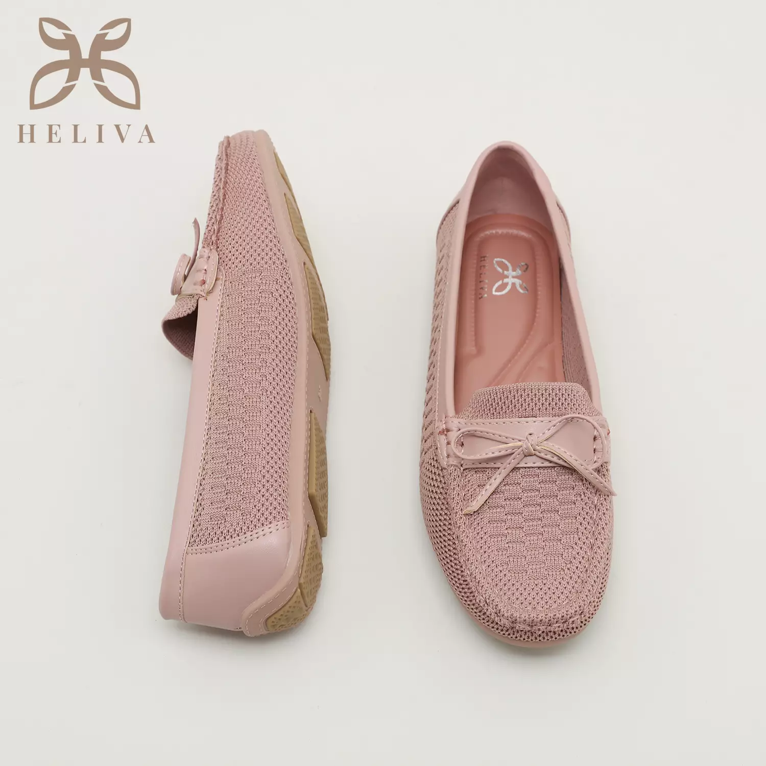 Heliva Valencia Loafers Bow Women Shoes Knitted