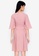 ZALORA BASICS pink Flare Sleeve Pleated Mini Dress FC770AADF5D534GS_2