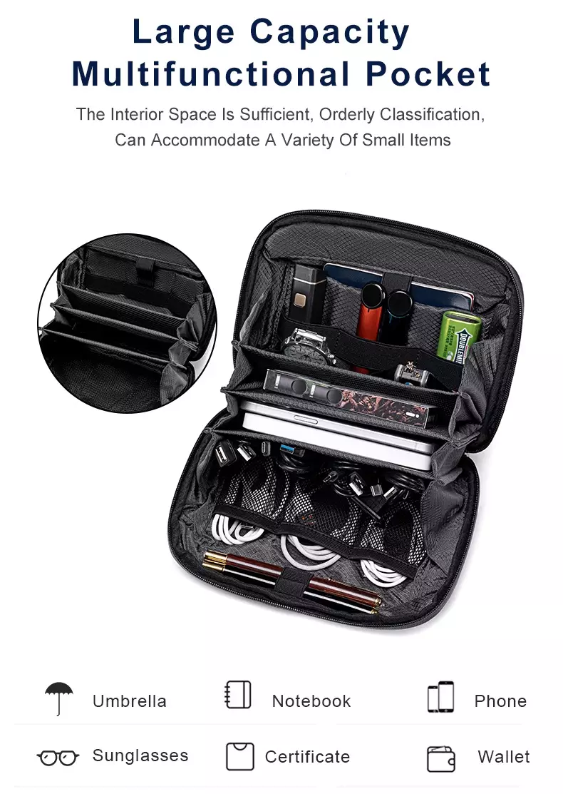 Arctic Hunter KB00613 Clutch Bag Tas Tenteng Tangan Pouch Handbag Premium Unisex Pria Wanita Tahan Air Waterproof-Black