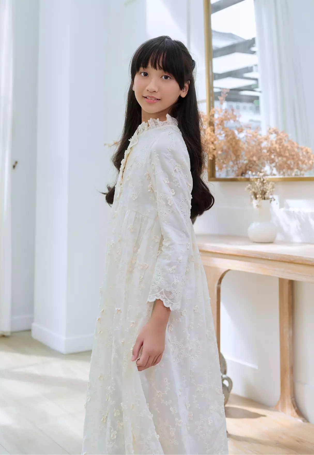 Kyra Dress - Ivory Kids