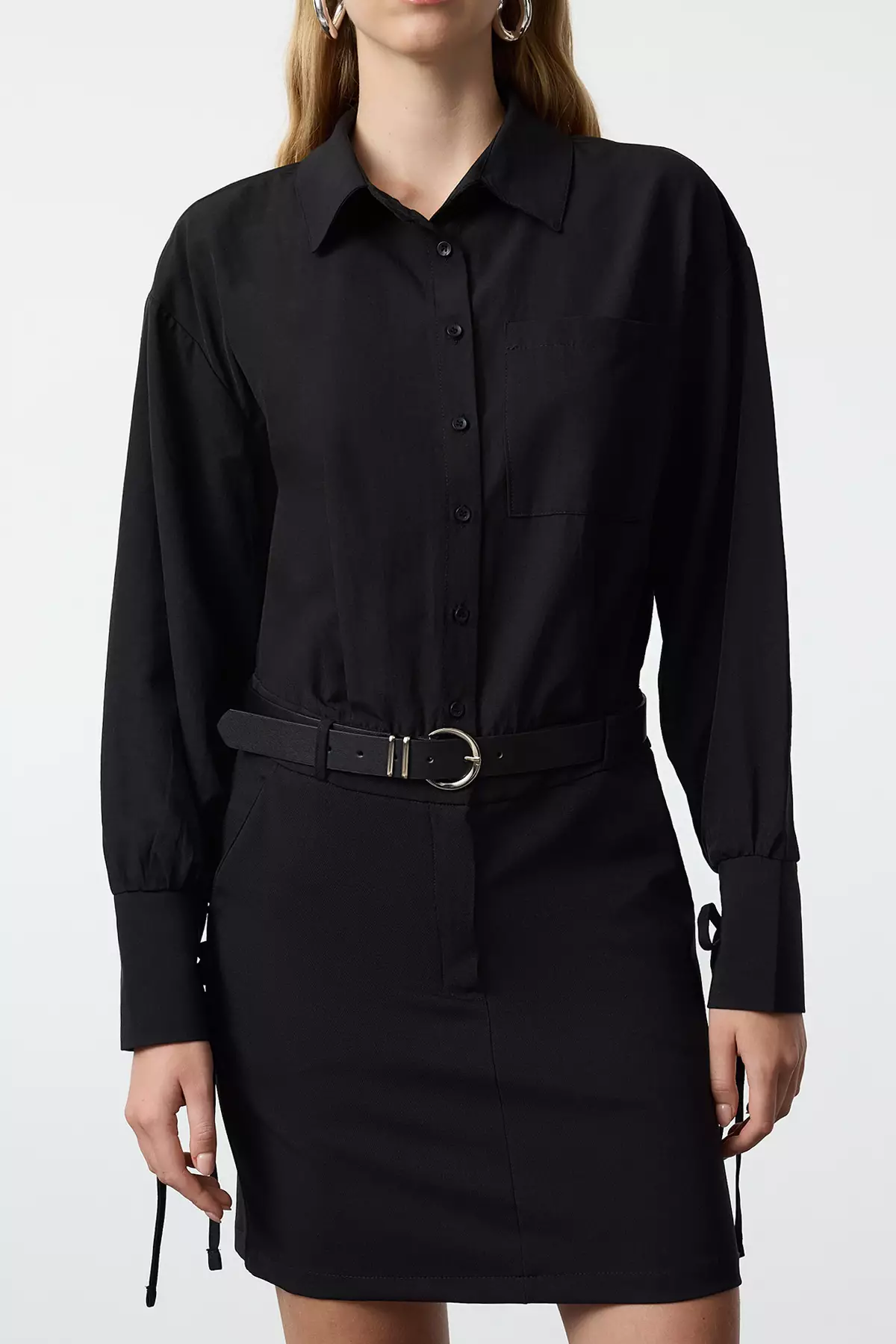 Pocket Mini Shirt Dress