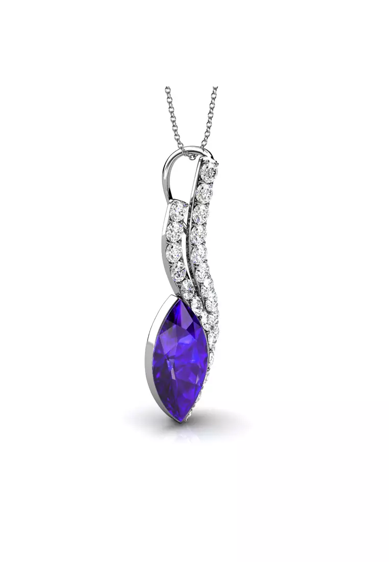 Mylady Pendant PE WG - Kalung Crystal by Her Jewellery