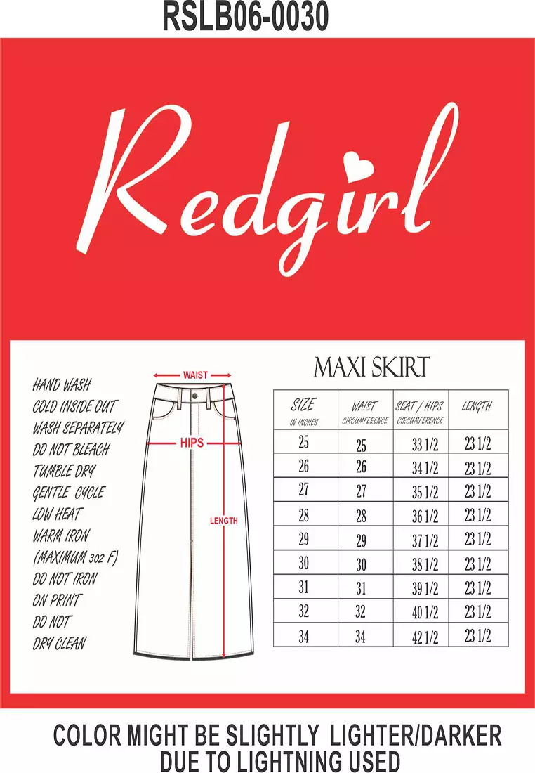 Denim Maxi Skirt Ladies