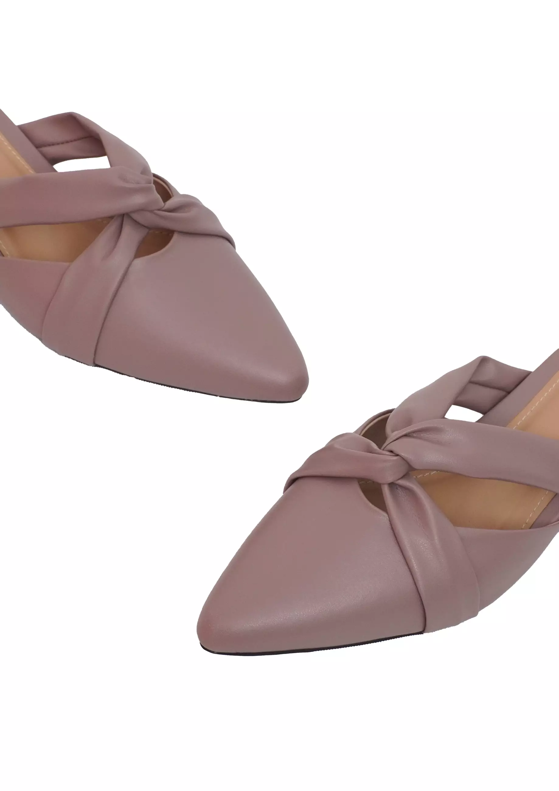 VIVI NICI - Peggy Sepatu Sandal Mules Wanita Hak 3 Cm Mauve Purple