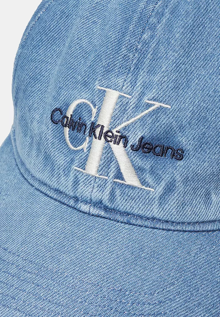 Monologo Embroidery Denim Baseball Cap - Calvin Klein Accessories