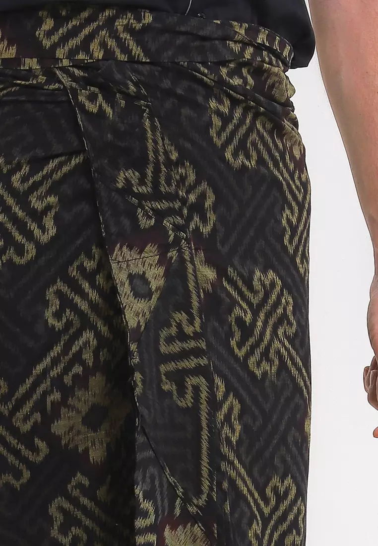 Rok Kamen Bali Pria Lilit Instan Asta Black