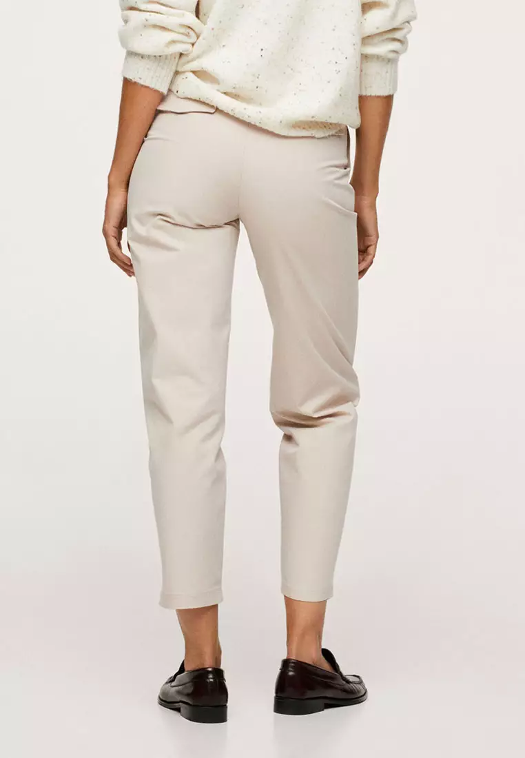 Belt High-Waist Trousers