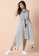 Indya white White Striped Belted Strappy Dress 94BABAAEA50B80GS_4