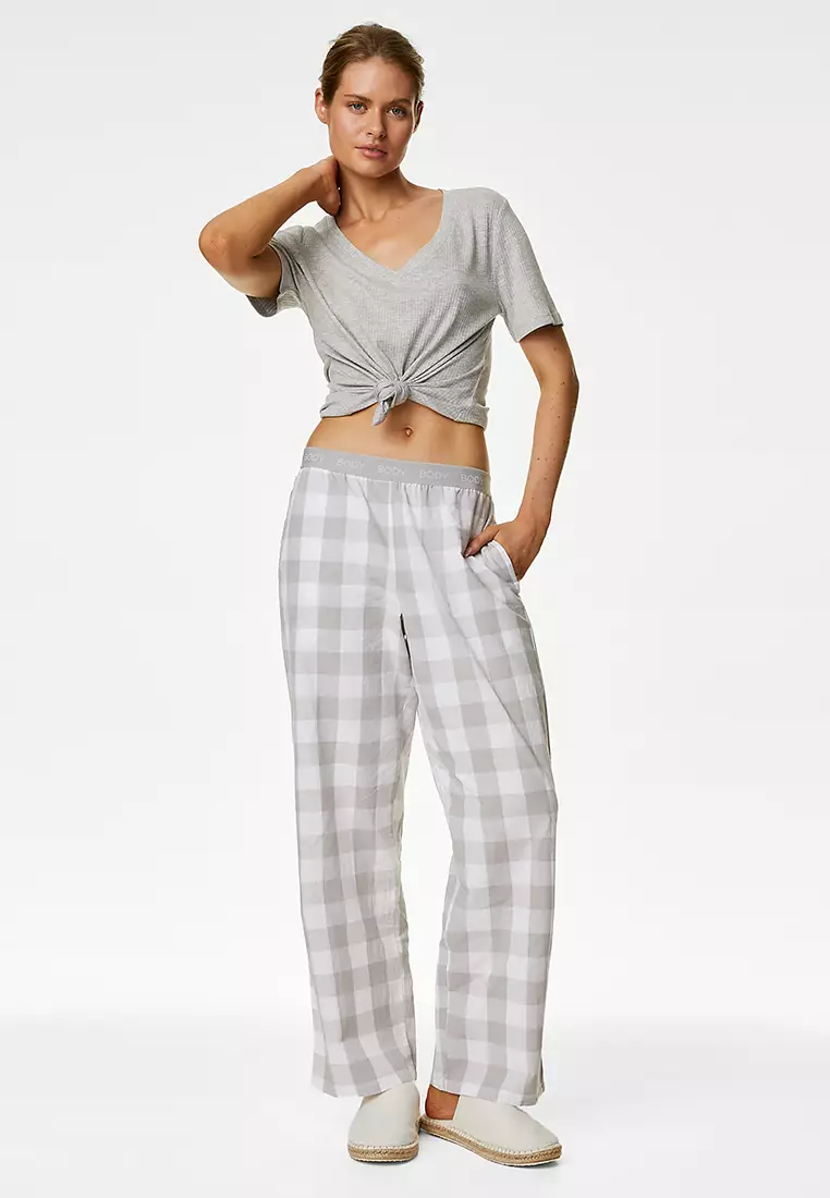 Ribbed Cotton Modal Pyjama Top