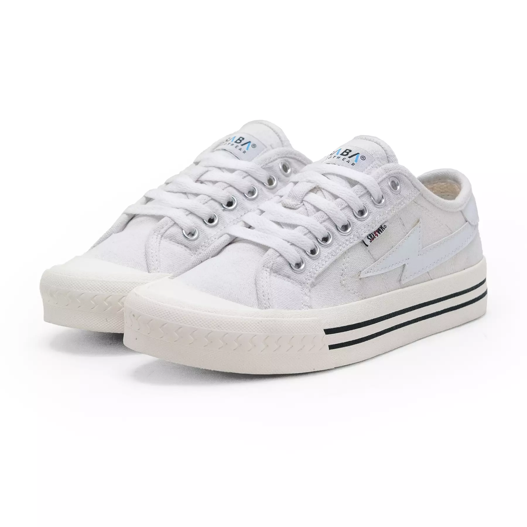 SABA Titan Low Tripple White - Sepatu Sneakers Casual Pria Wanita
