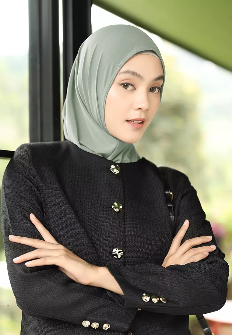 Zelena - Serena Bergo Instan | Hijab Instan - Green
