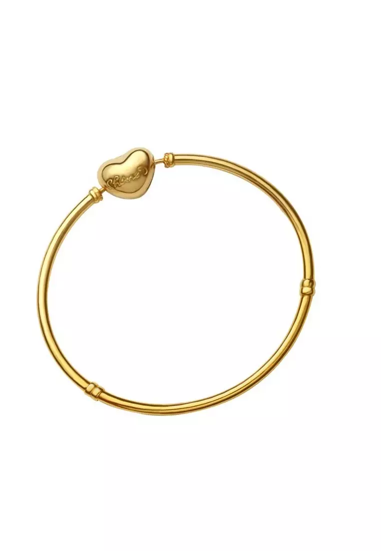 TOMEI Chomel Bangle, Yellow Gold 916 (TM-BK003-1C-18cm)
