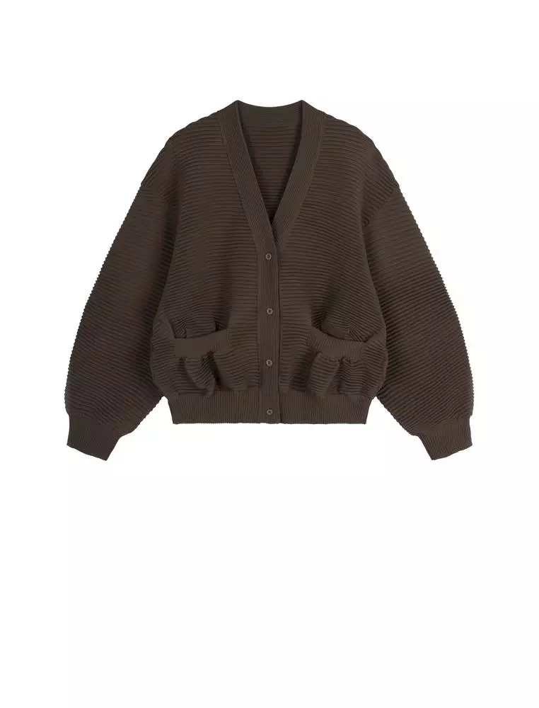 Mid-Length Cardigan Sweater