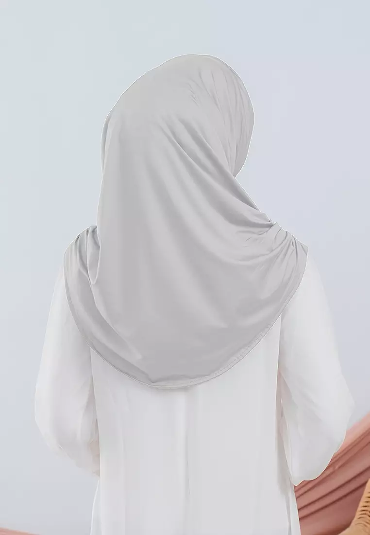 HIJAB INSTAN VALEEQA - SILVER GREY