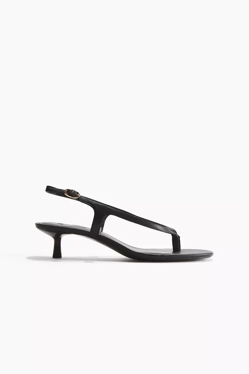 Kitten-heeled sandals
