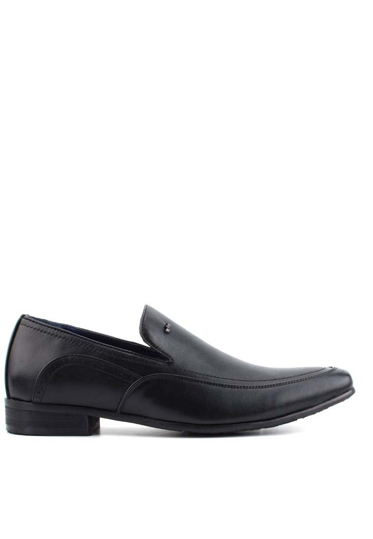 LR LARRIE Men's Black Business Loafers