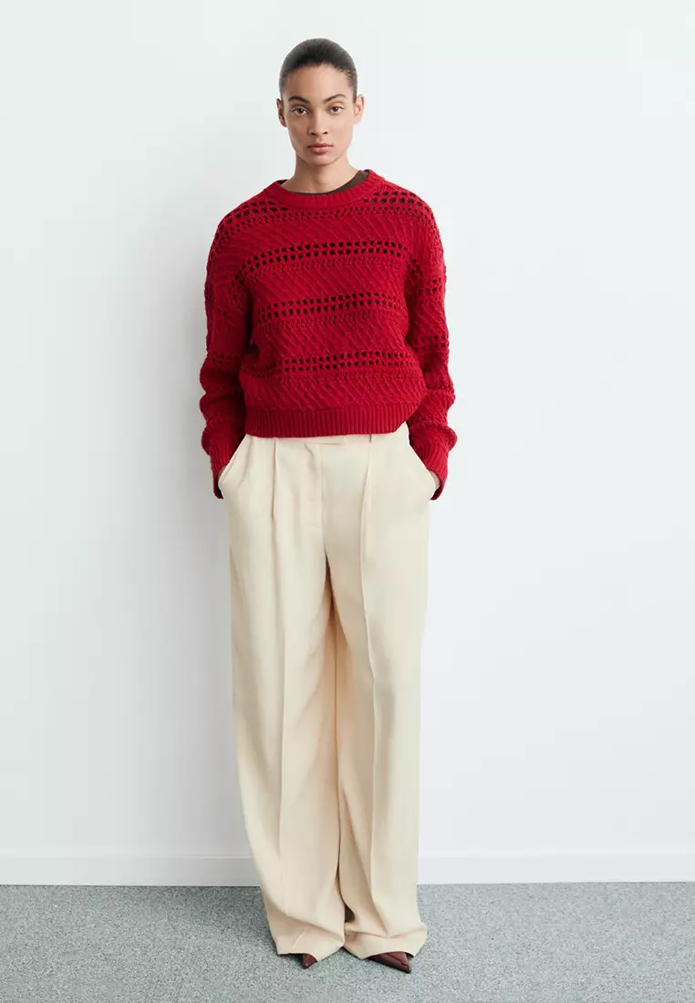 Openwork Knit Sweater