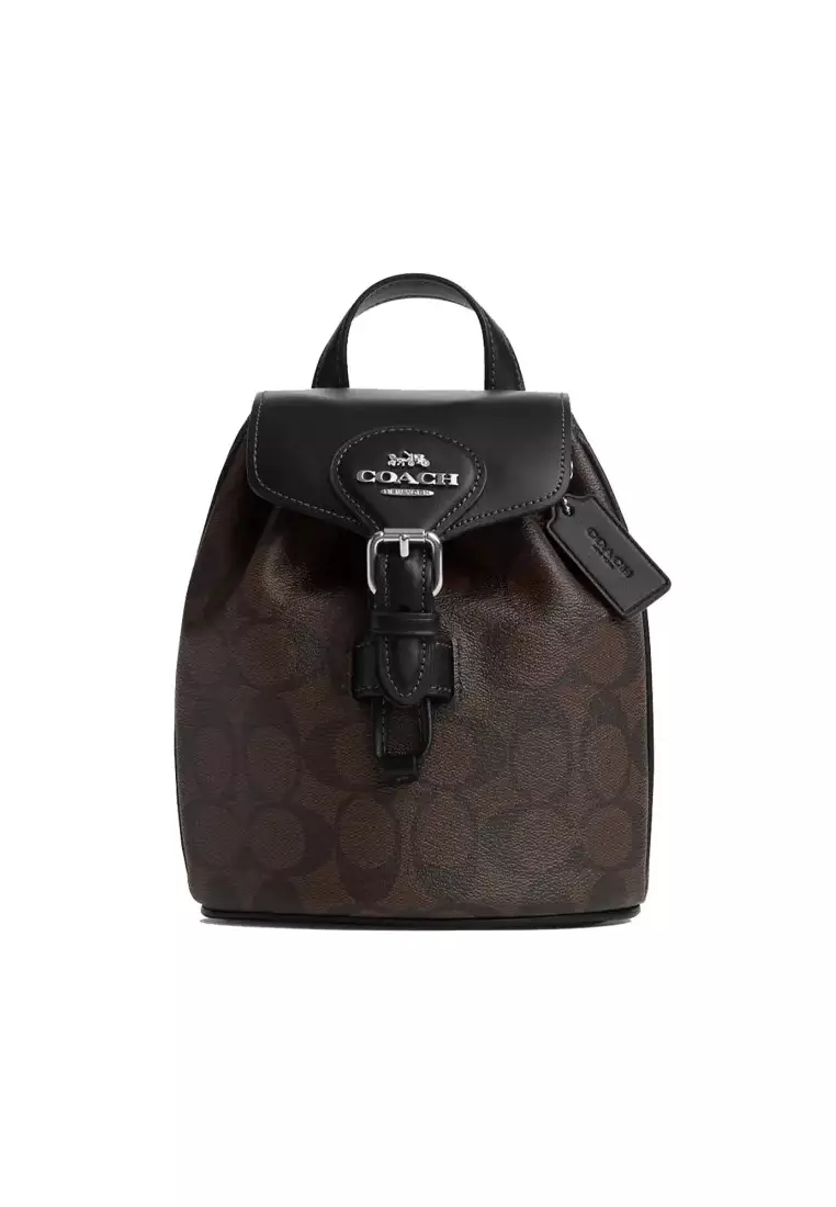 Coach AMELIA BACKPACK PVC配皮革迷你女士雙肩包 CL458SVBRB