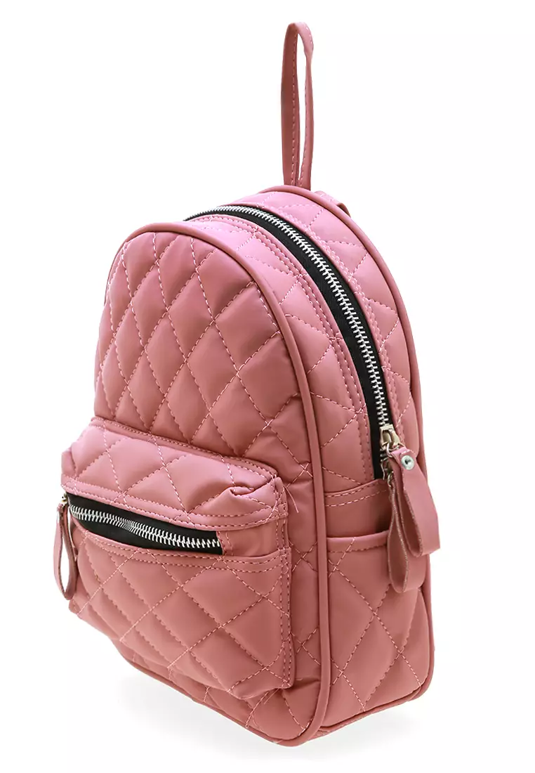 Mira Tas Ransel Wanita Design Simple Backpack Woman Premium Quality - Pink