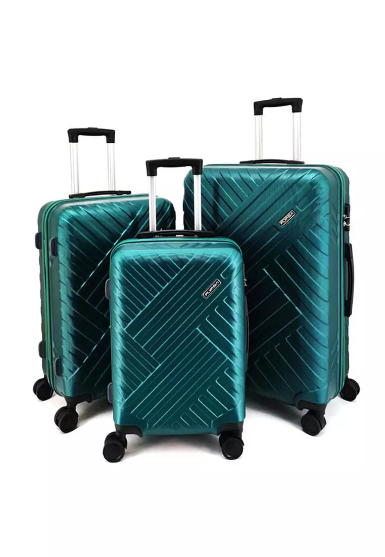 Buy Flyasia FLYASIA CROSS X ABS HARD CASE DARK GREEN LUGGAGE 3 IN 1