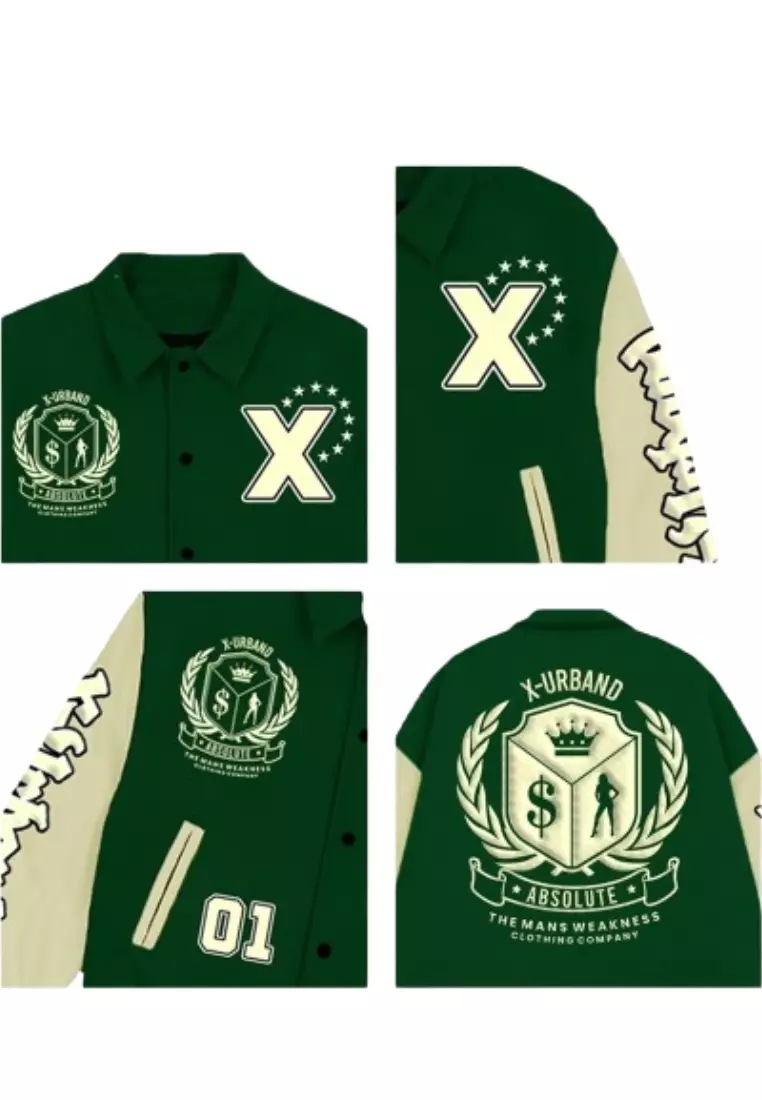 Jaket Varsity Green