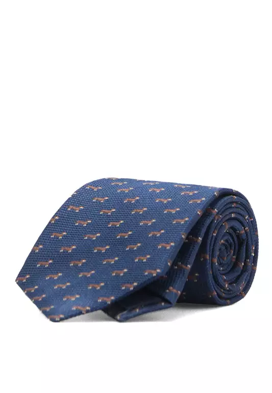 Mulberry Silk Animal-Print Tie