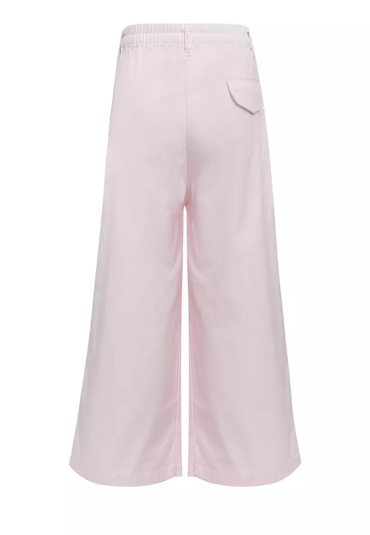 Pito Dito Girl Idli Celana Kulot Katun Anak Pink Muda - Size 4