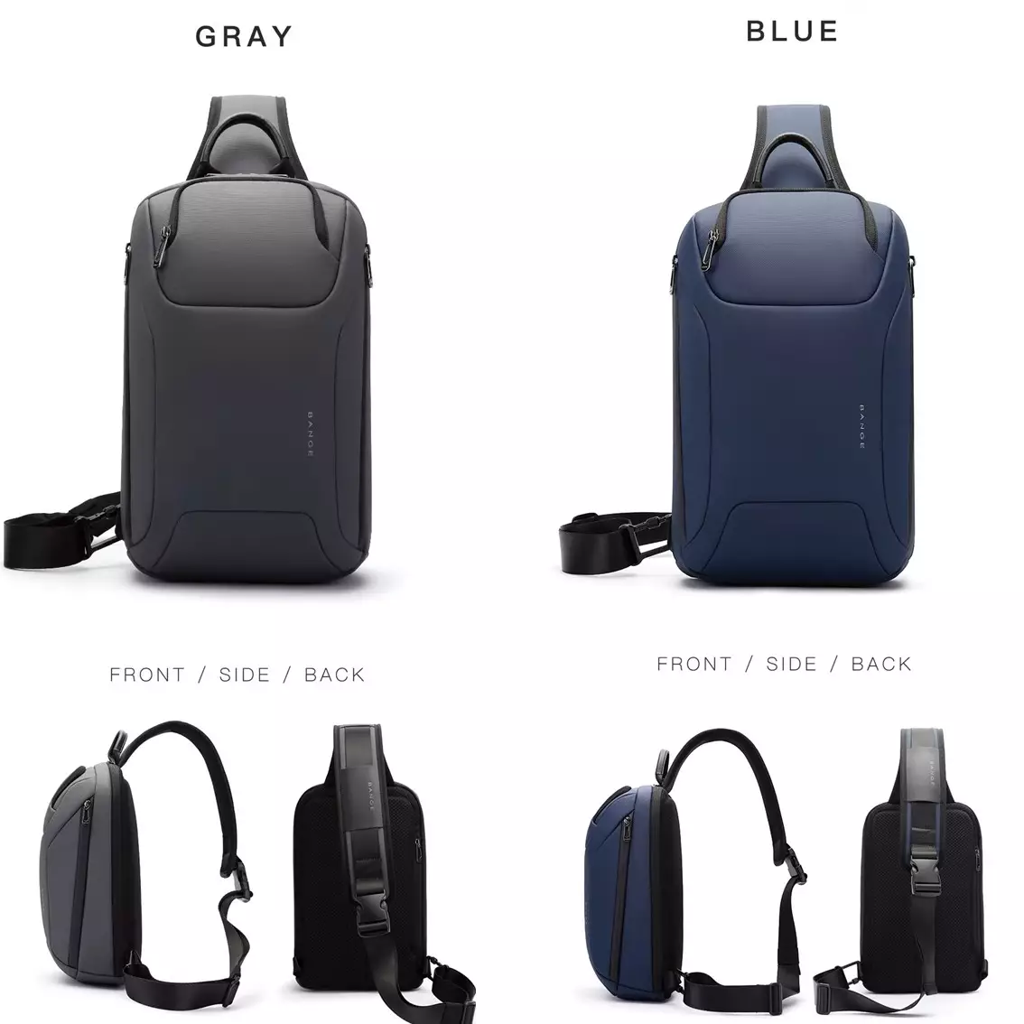 Bange BG8031 Tas Selempang Pria Sling Bag Pria crossbody bag- BLACK