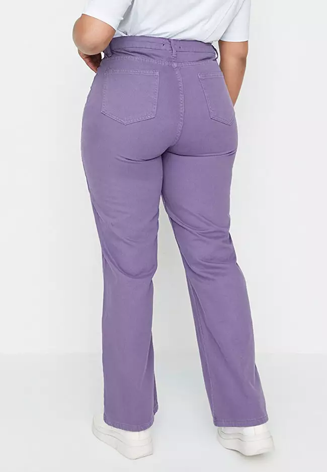 Plus size hotsell purple jeans