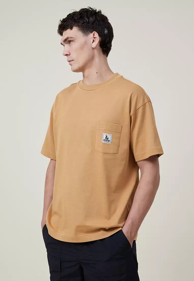 Cotton On Heavy Weight Pocket T-Shirt 2024