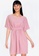 ZALORA BASICS pink Short Sleeve Dress with Drawstring 2DE5BAA9AD95C3GS_1