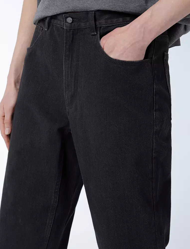 锥形九分铅笔裤