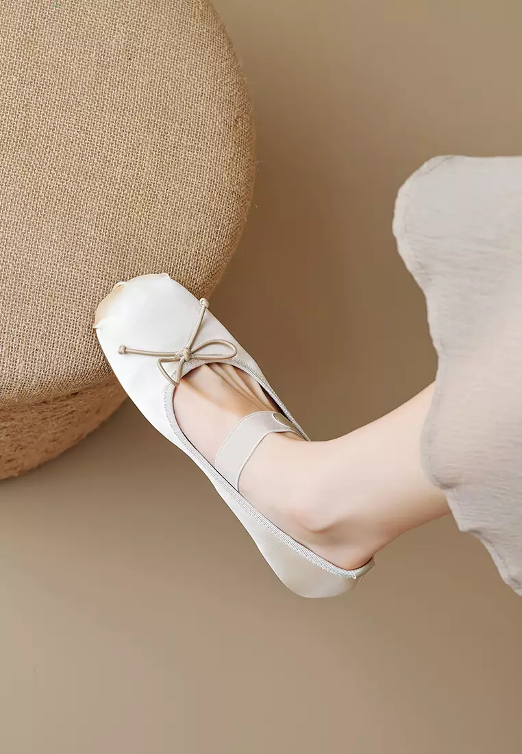 Elastic Strap Bowknot Mary Jane Shoes WW222-1
