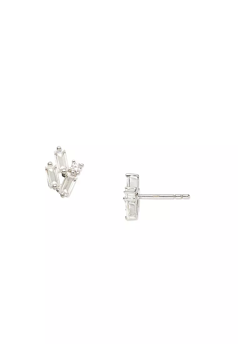 Cz discount silver earrings