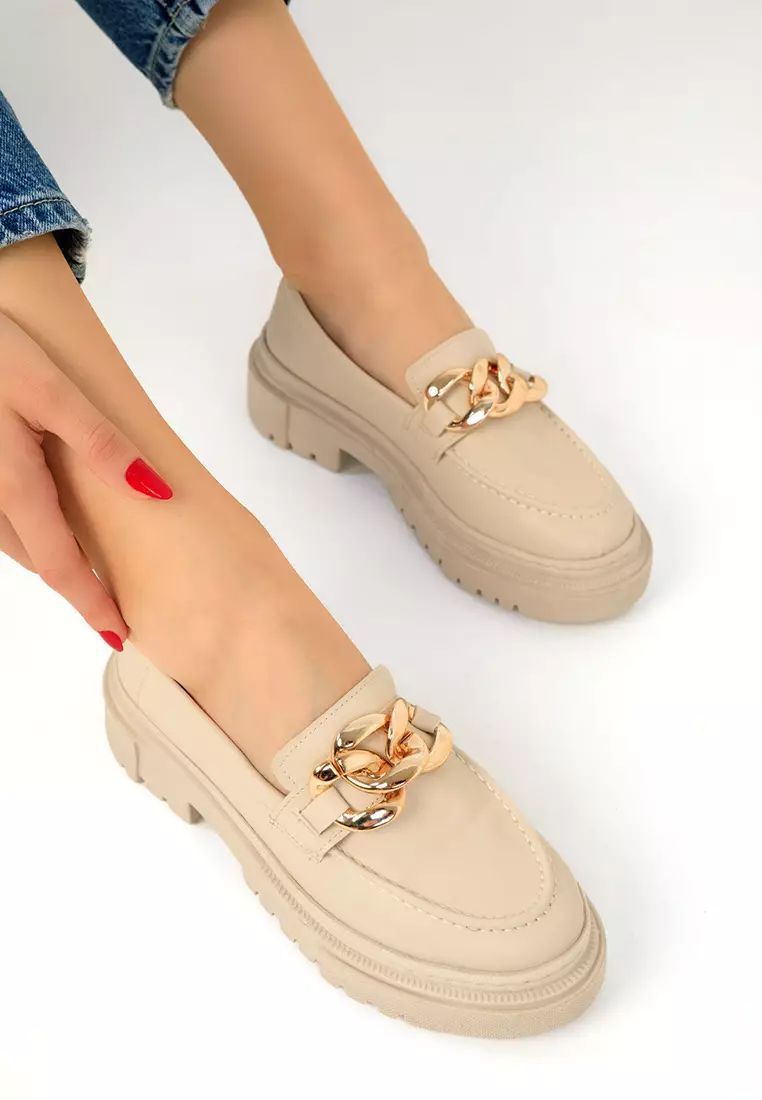 Discount on Soho  shoes - SKU: Round Toe Chain Loafers