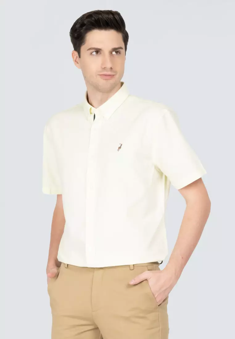 White short sleeve polo shop