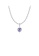Glamorousky purple 925 Sterling Silver Fashion Romantic June Birthstone Heart Pendant with Light Purple cubic Zirconia and Necklace 265C6AC2E02D5AGS_1