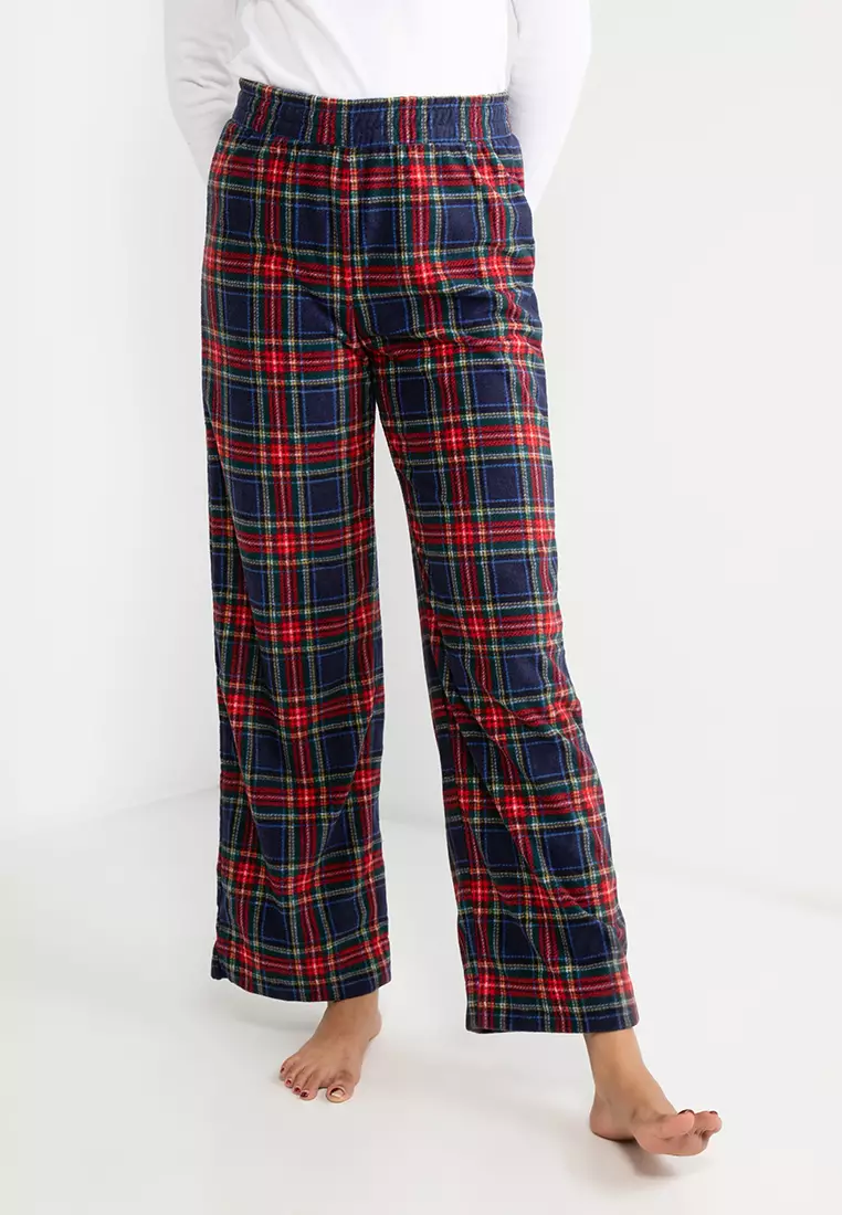 GAP Pyjama bottoms - red/black/red 