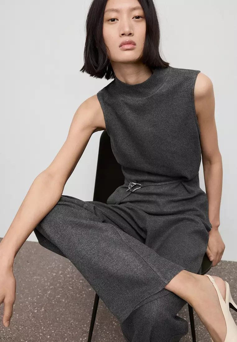 Straight-Fit Trousers With Elastic Waist