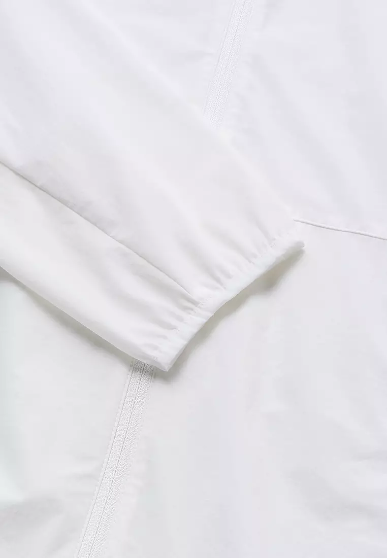 WOMEN'S K-SWISS LOGO STAND COLLAR HOODED JACKET