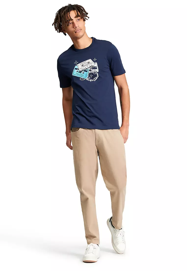 Short Sleeves Cassette Stack T-Shirt