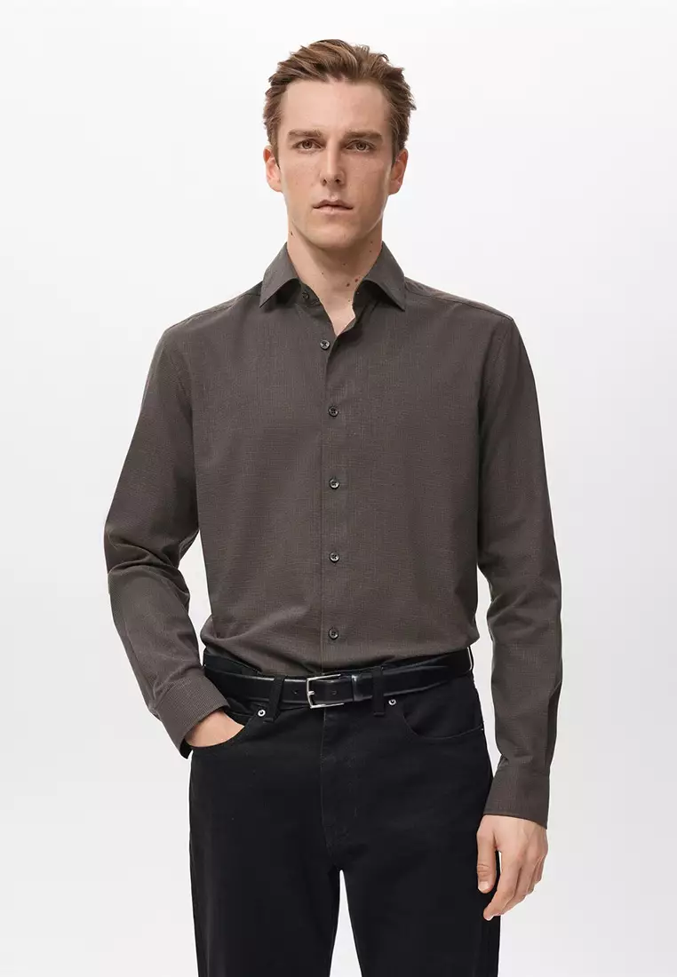 100% Cotton Regular-Fit Striped Shirt