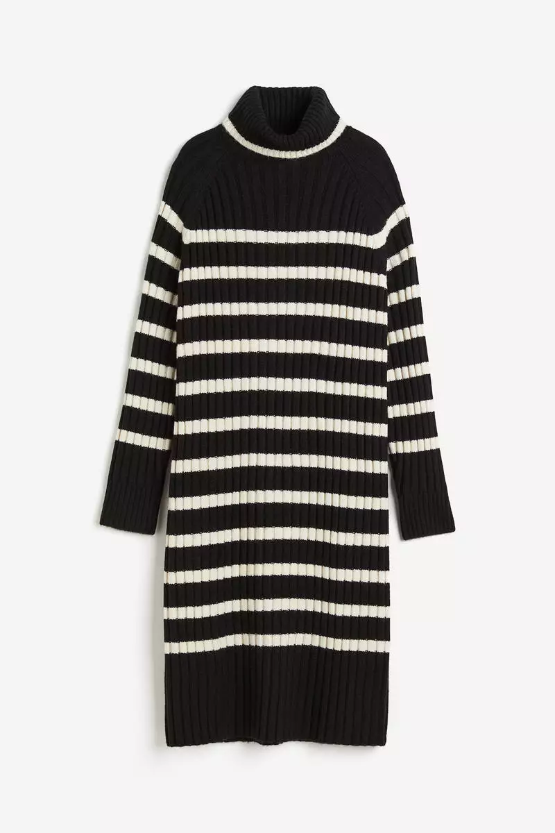 Polo-neck dress