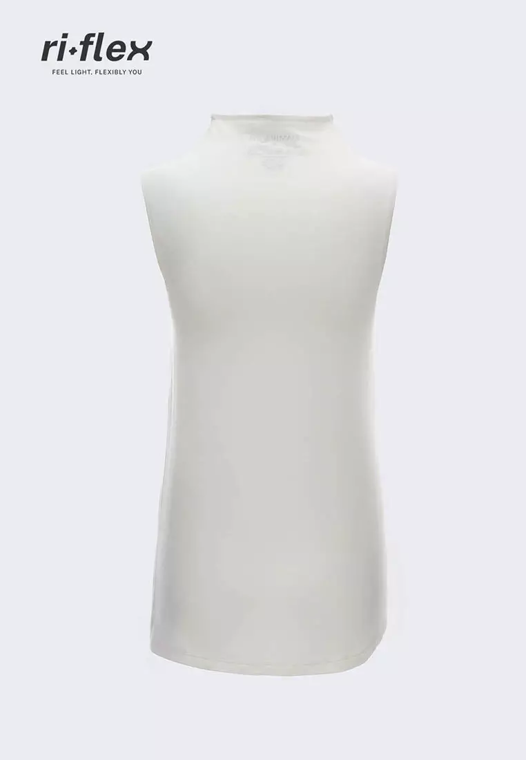 Ria Miranda White Comfy Sleeveless Top