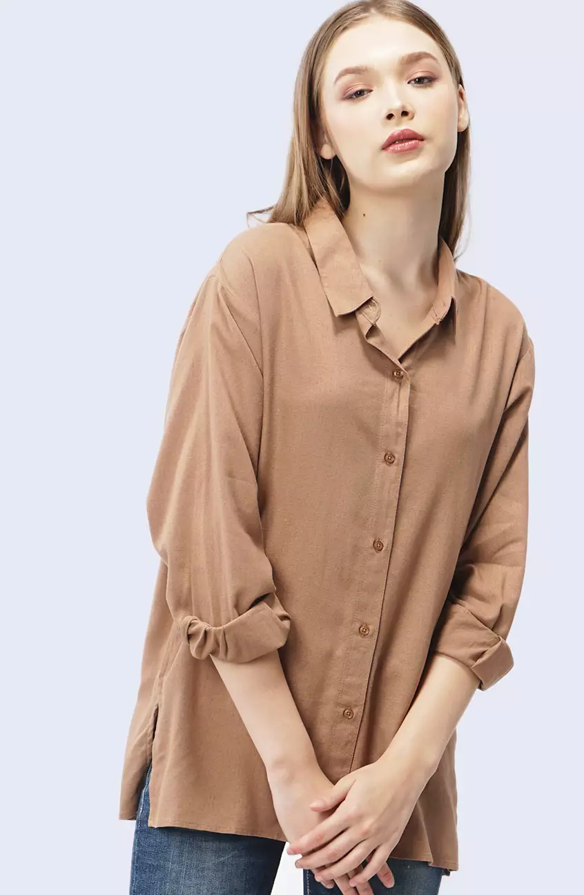 Kemeja Wanita Windy Brown
